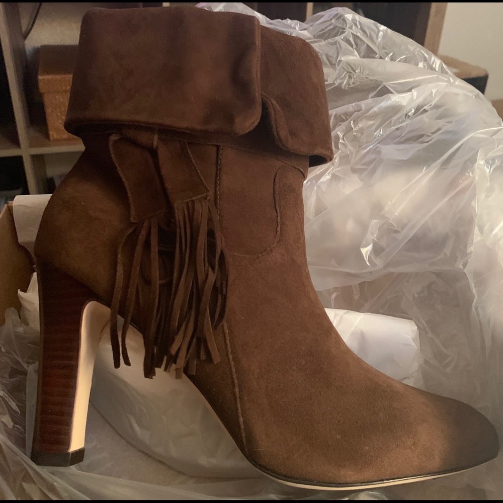 NEW JOHNSTON & MURPHY Keaton Brown Suede Boot 10